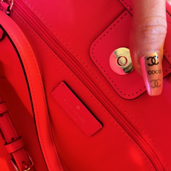 Kate Spade gingham Hot pink & white bag! NWT!!! - Picture 4 of 8